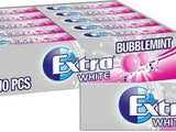 Wrigleys Extra White Bubblemint Gum 30 X 14 Gram Packets
