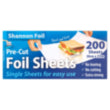 Shannon Pop Up Foil Sheets 1 x 200 sheets 12 x 10.5 inch