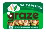 Graze Veggie Protein Snack Salt & Pepper 9 x 20 gram