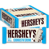 Hersheys Cookies n Creme  36 x 43 gram Bars