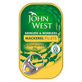 John West Mackerel Fillets In Oil 10 x 125 gram
