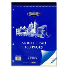 Premier A4 Refill Pad 160 Page 1 x 10 pack