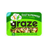 Graze Veggie Protein Snack Salt & Pepper 9 x 20 gram